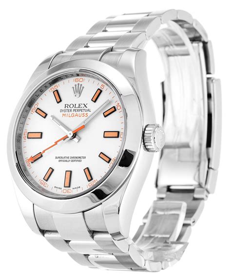 milgauss bianco rolex|rolex milgauss 40mm.